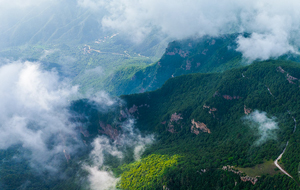 霧罩歷山似仙境