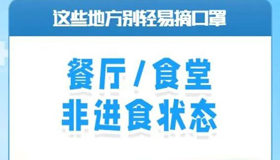 【海報(bào)】到這些地方，請(qǐng)別輕易摘口罩