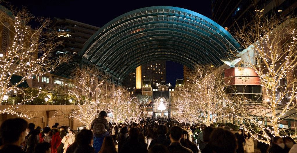 東京多地亮燈辭舊迎新