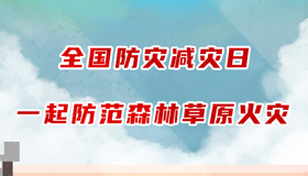 【手繪】全國(guó)防災(zāi)減災(zāi)日 一起防范森林草原火災(zāi)