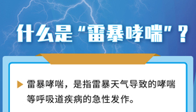 【海報】多地突現(xiàn)“雷暴哮喘”，該如何預(yù)防？