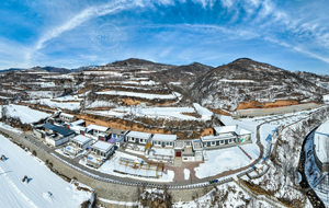 “黃河人家”雪景如畫