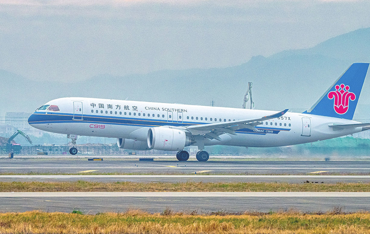 南方航空3架C919國(guó)產(chǎn)大飛機(jī)亮相春運(yùn)